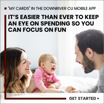 My Cards in the Downriver CU Mobile App